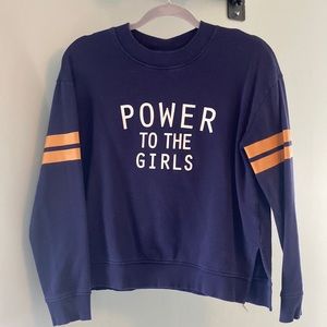 DIVIDED Power To The Girls Crewneck Size Small, As seen on supergirl